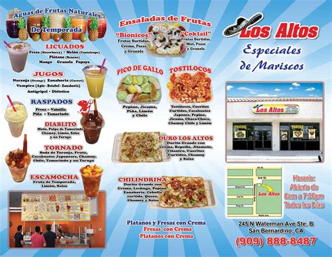 LOS ALTOS MENU