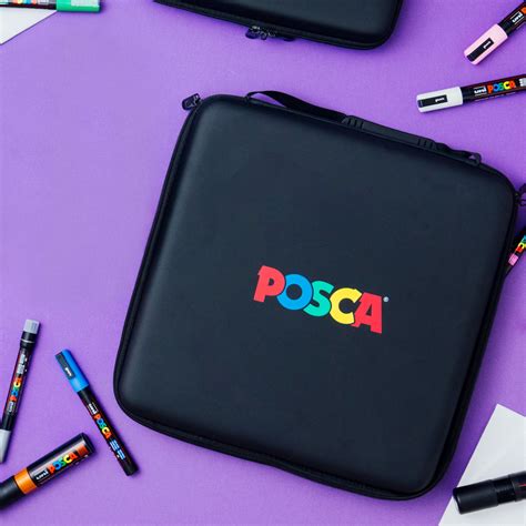 Posca Posca Marker 60 Set Rubbercase Pen Store