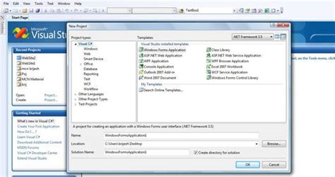 Getting Started With Visual Studio 2008 Part 1 In VB NET