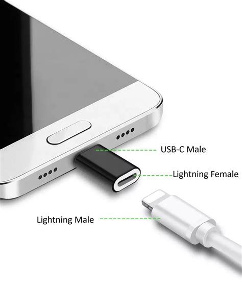 Set Van Staza Usb C Naar Lightning Usb C Naar Pin Converter