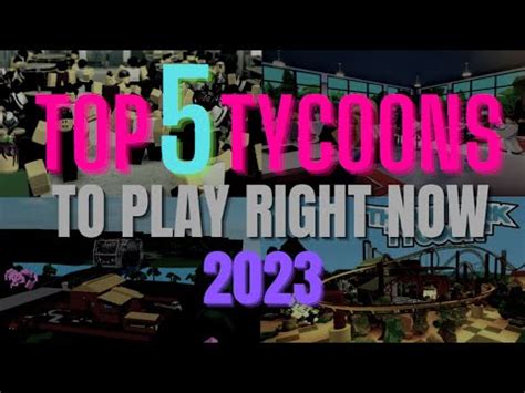 Top 5 BEST Roblox Tycoons 2023 YouTube