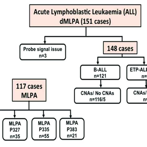 Flow Chart Showing The Number Of Acute Lymphoid Leukemia All Cases