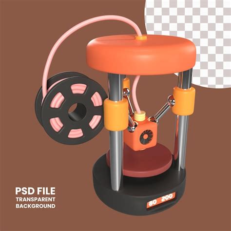 Premium Psd Delta D Printer D Illustration Icon