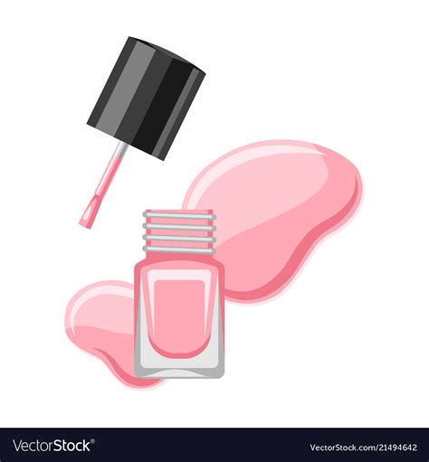 Bottle with nail polish Royalty Free Vector Image