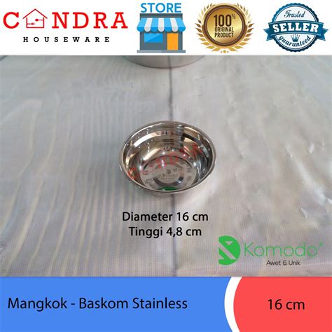 Jual KOMODO Mangkok Stainless 16 Cm Shopee Indonesia