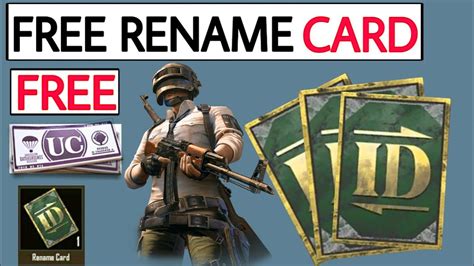 How To Get Free Rename Card In Pubg Mobile Free Rename Card Pubg