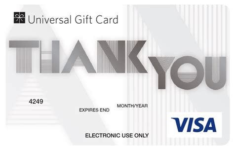 Universal Visa Gift Card Thank You