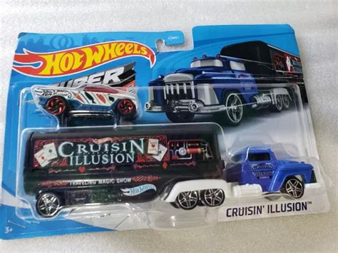 Hot Wheels Cruisin Illusion Set Remolque Con Carrito Env O Gratis