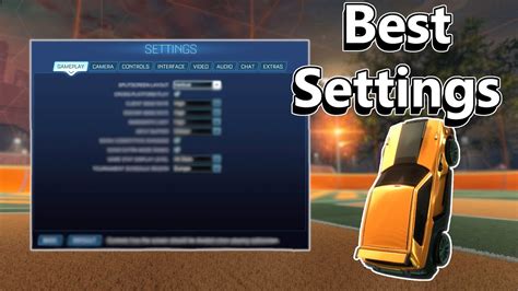 The Best Rocket League Settings For You Youtube