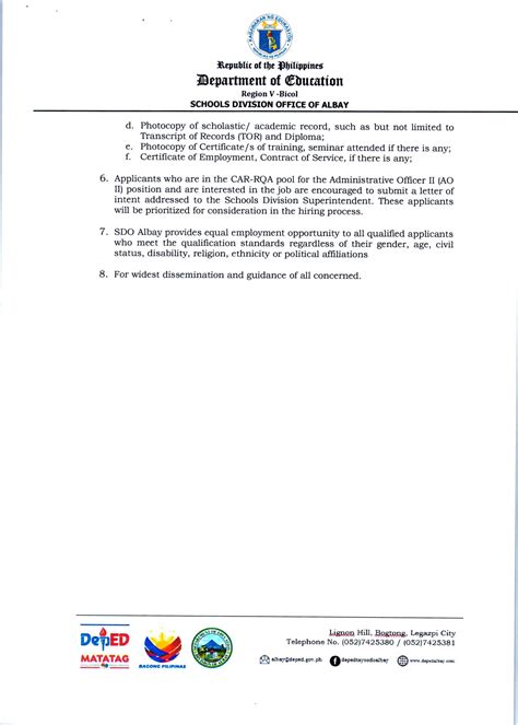 Department Of Education Deped Albay 6