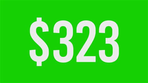 Animated Money Number Counter From 0 To 500 Dollars 24819620 Stock