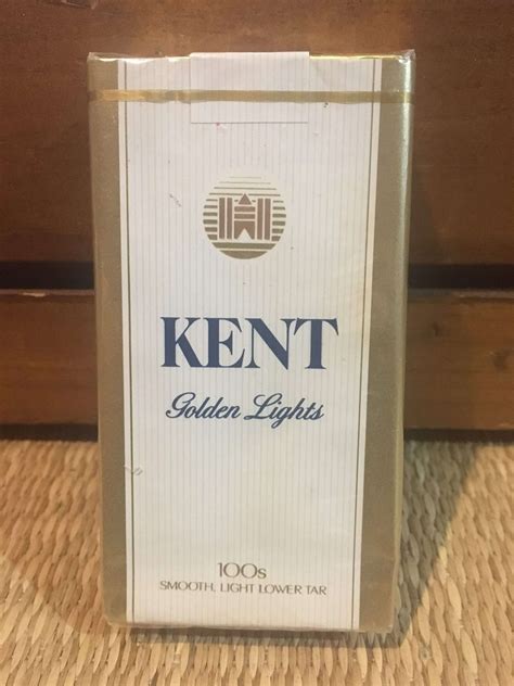 Kent Golden Lights 100s Cigarette Soft Pack Danly S Vintage