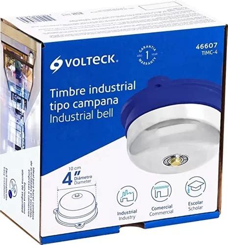 Timbre Industrial 4 Tipo Campana Volteck 46607 MercadoLibre