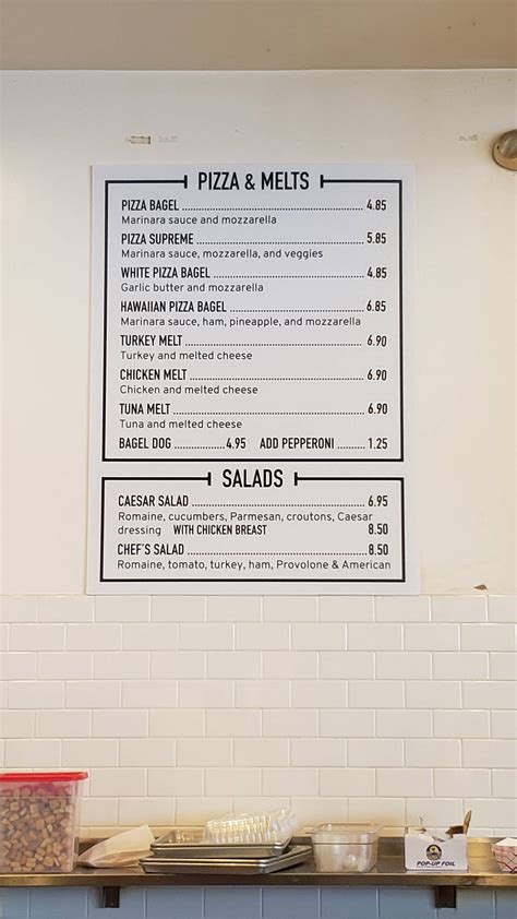 Menu At Bagel Street Cafe Alameda
