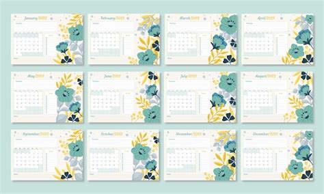 Year Planner Vectors And Illustrations For Free Download Worksheets Library