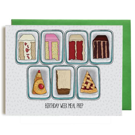 Meal Prep Birthday Card By Greetings From Bergen Place Outer Layer