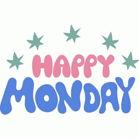 Happy Monday Blues Text Gifdb