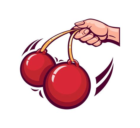 Clackers Ball or Latto latto traditional toy symbol mascot logo cartoon ...