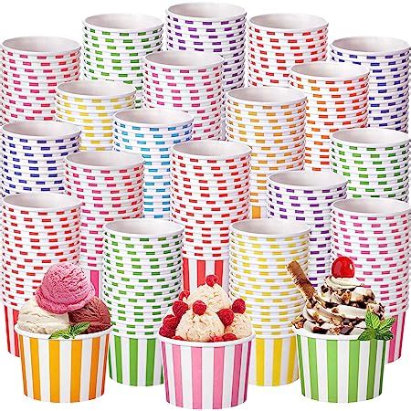 Amazon Zeyune 500 Pieces 8 Oz Ice Cream Cups Disposable Bulk Ice