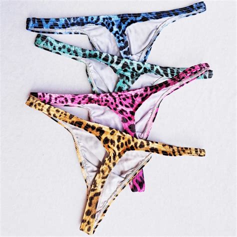 Sexy Underwear Thong Leopard Print Men S Underwear Mens Sexy Underpants Lingerie Men Thongs And