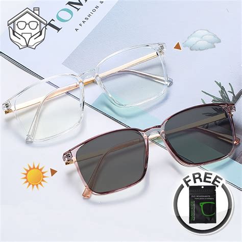 Photochromic Anti Radiation Glasses For Women Men Transition Eyeglasses