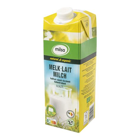 Lait demi écrémé bio MILSA BIO bon marché chez ALDI