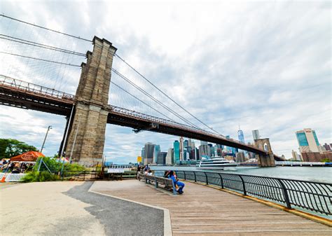 Brooklyn Bridge Park View With Brooklyn Bridge New York City Usa Stock ...