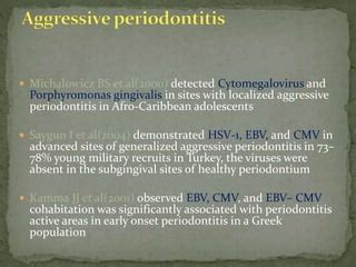 Viruses A Condundrum In Periodontal Diseases PPT