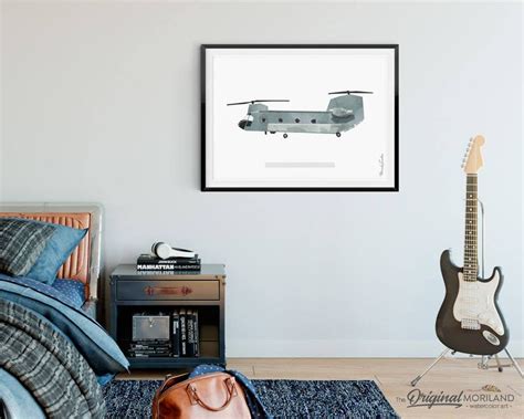 Helicopter Print Helicopter Wall Art Army Helicopter Big | Etsy