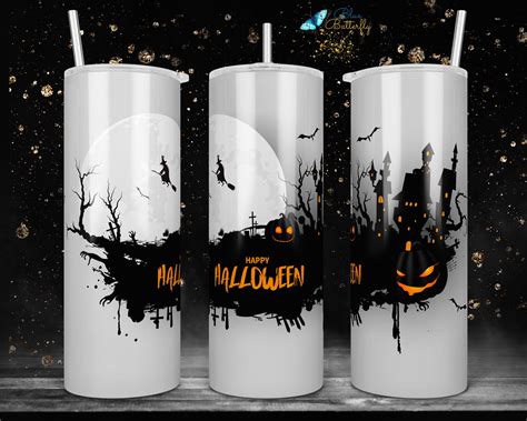 20 Oz Witch Skinny Tumbler Sublimation Designs Halloween Etsy