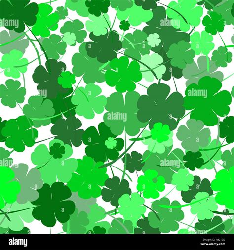 Seamless Clover Background Stock Vector Images Alamy