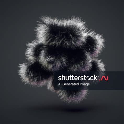 Fluffy 3d Image Cartoon Evil Black Ai Generated Image 2340240665
