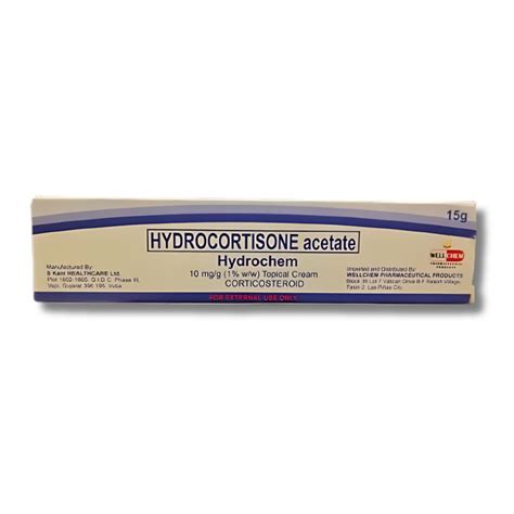 HYDROCHEM Hydrocortisone Acetate 10mg G 1 W W Cream 15g Price In