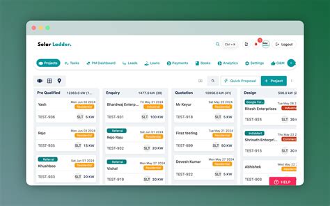 Solar Ladder Crm Manage All Your Projects In One Place