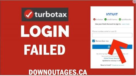 Turbotax Down Or Service Outage Check Current Outages And Problems