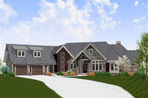 Plan 275003cmm Sloping Lot Craftsman House Plan With Bonus Room Above