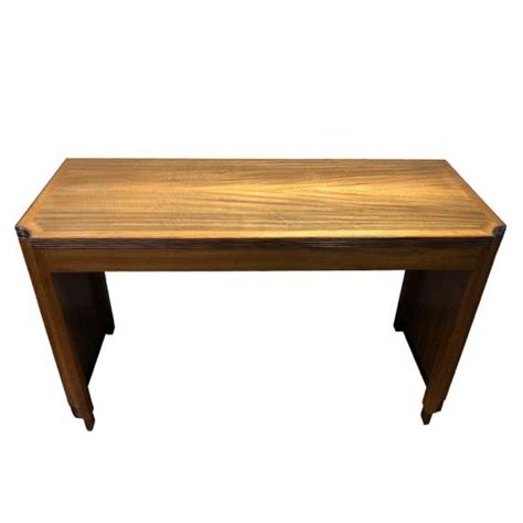 Stylish Art Deco Solid Walnut Side Table Niall Mullen Antiques