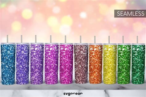 Tumbler Glitter Sublimation Bundle Graphic by SvgOcean · Creative Fabrica