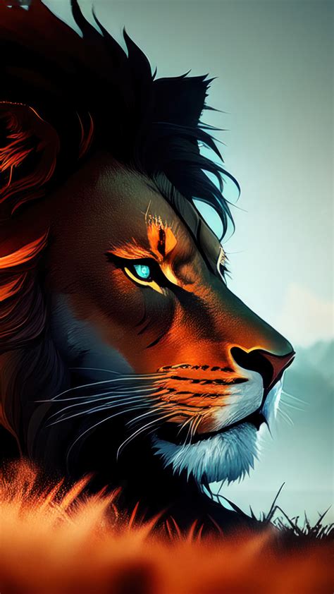 Lion Art 4K #7201l Wallpaper PC Desktop