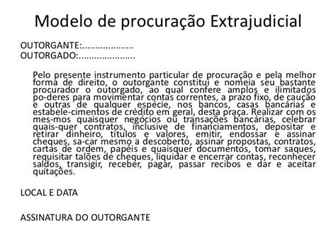 Tipos De Procuração