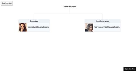 React Organizational Chart Examples CodeSandbox