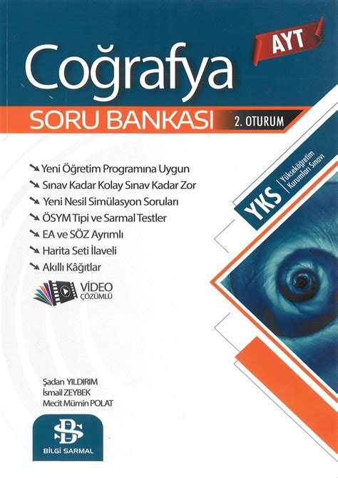 AYT COĞRAFYA SORU BANKASI BİLGİ SARMAL YAYINLARI Zeta Fotokopi YKS