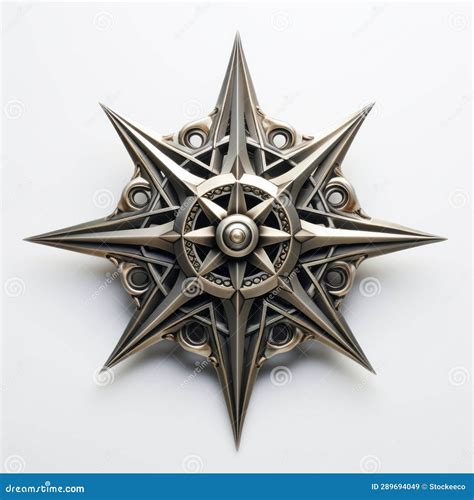 Captivating 3d Rendering Of Wild West Throwing Stars Stock Illustration