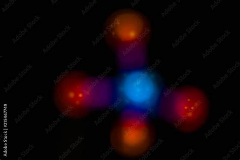 Lab experiments atom or molecule structure of Barium Nitrate with ...