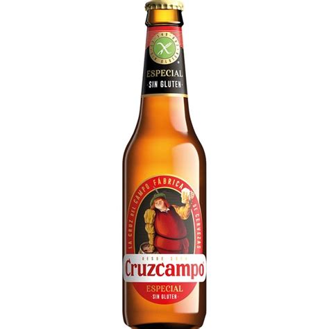 Cerveza Rubia Especial Sin Gluten Botella Cl Cruzcampo