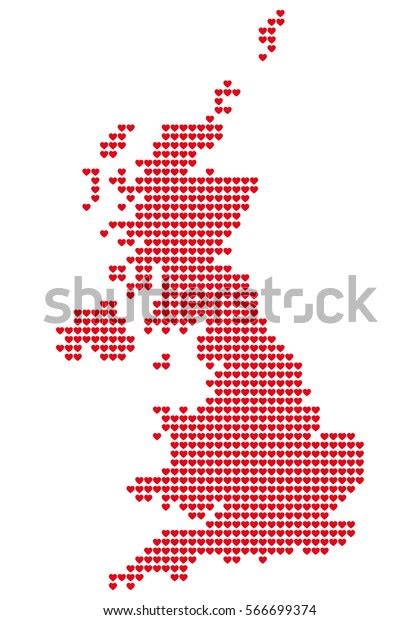 Map Great Britain Silhouette Uk Made Stock Vector Royalty Free