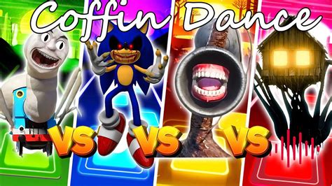 Thomas Train Exe Vs Sonic The Hedgehog Exe Vs Siren Head Vs Spider