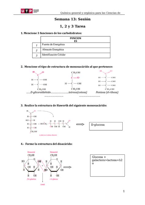 S S Tarea Calificada Quimica Semana Sesi N Y Tarea