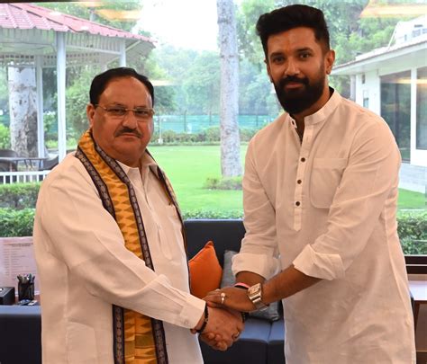 Lok Janshakti Party Ram Vilas Leader Chirag Paswan Joins NDA After