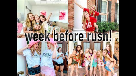 Sorority Rush Work Week Vlog University Of Alabama Pi Beta Phi